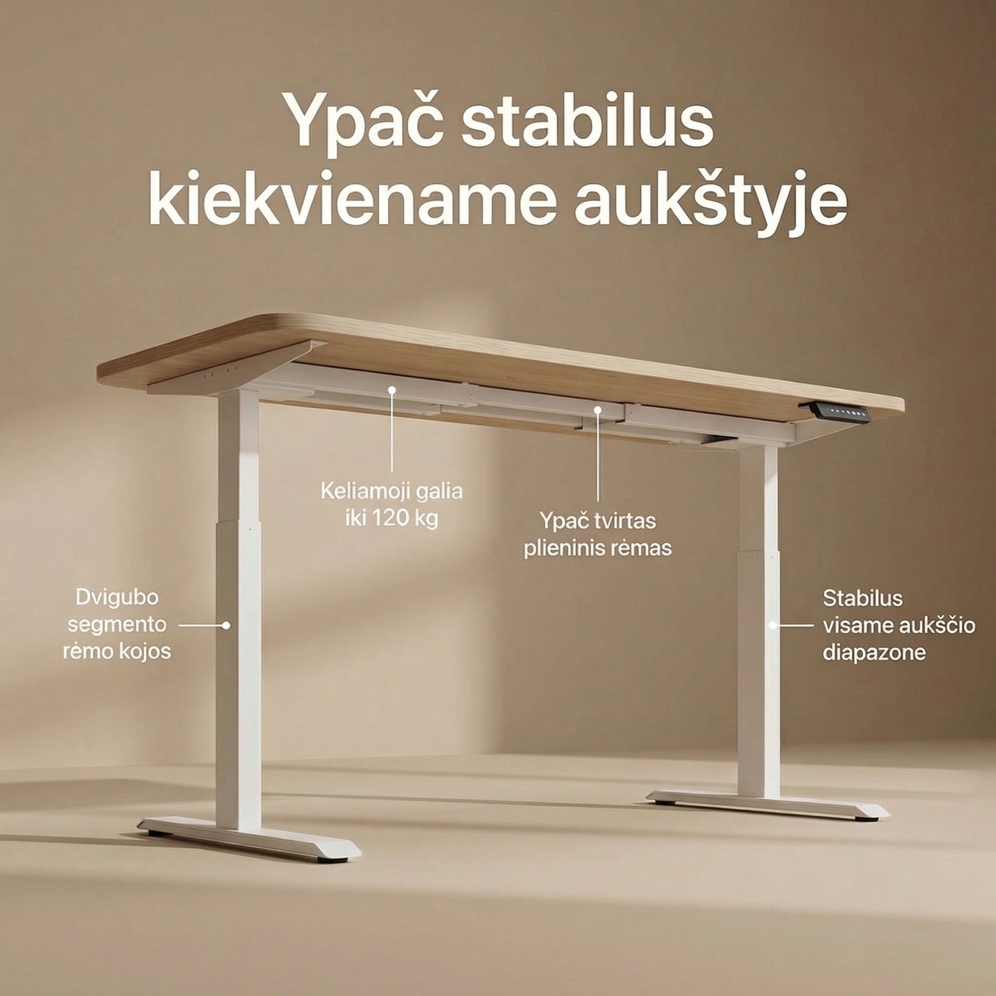 Reguliuojamo aukščio stalas RisoraOne